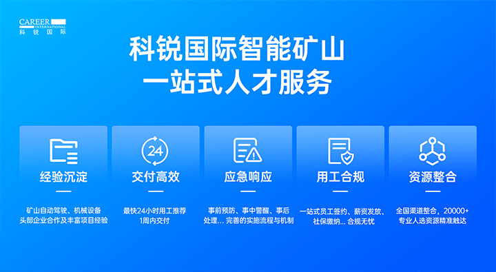 人力资源公司Ebpay电子国际有完备的矿山人才整体解决方案